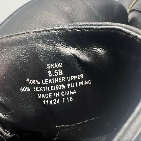 Lauren Ralph Lauren Shaw Black Leather Studded Buckle  Heeled Ankle Booties - Picture 8 of 9